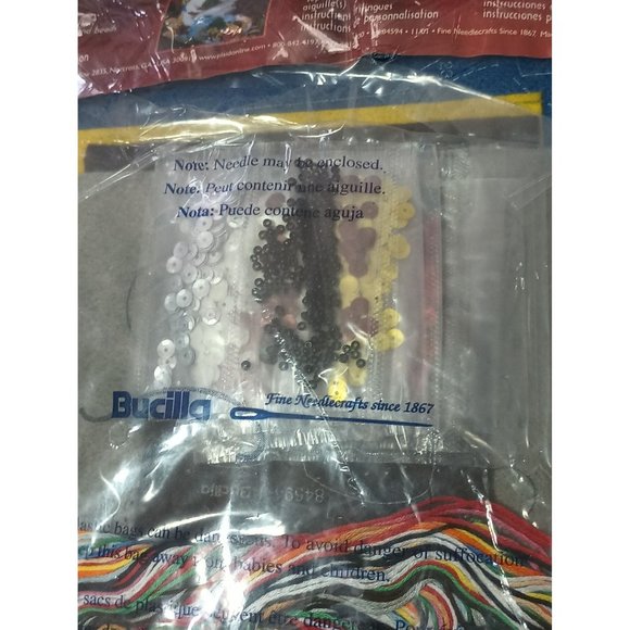 Bucilla Felt Stocking Kit Frosty "In the Spirit" Vintage NOS New Christmas Craft - Picture 7 of 7